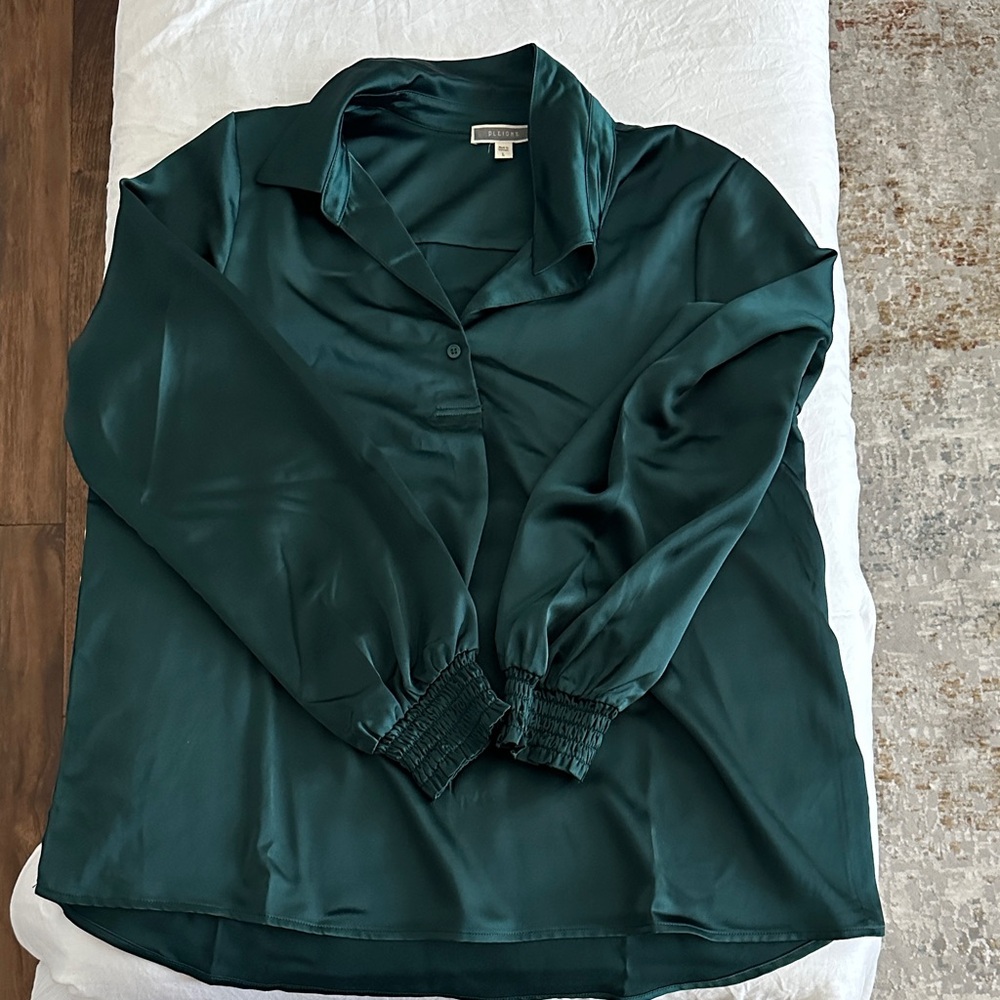 Pleione Dark Green Button Down Shirt